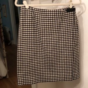 Ralph Lauren black and cream wool skirt.